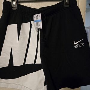 Nike Black & White Air Logo Men's Shorts